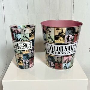 Taylor Swift The Eras Tour AMC Popcorn tin bucket and cup bundle